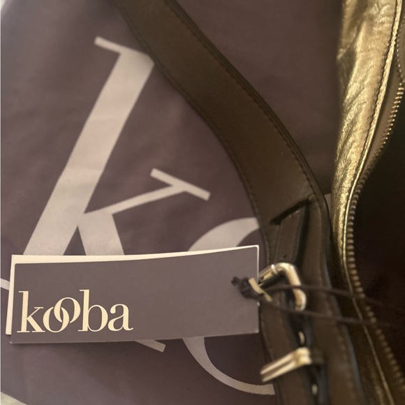 Kooba Gold Metallic Shoulder Bag. Hand crafted from the finest quality leathers - Picture 5 of 9